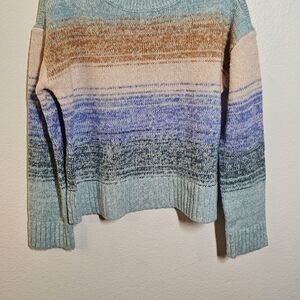 OshKosh B'gosh Striped Ombre Sweater in Seafoam, Blue & Tan